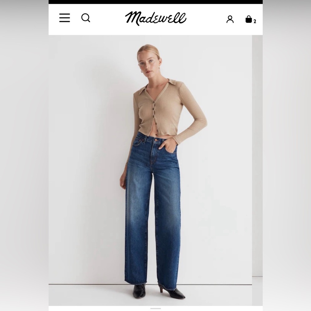 Madewell Superwide-leg Jeans Halleran Wash